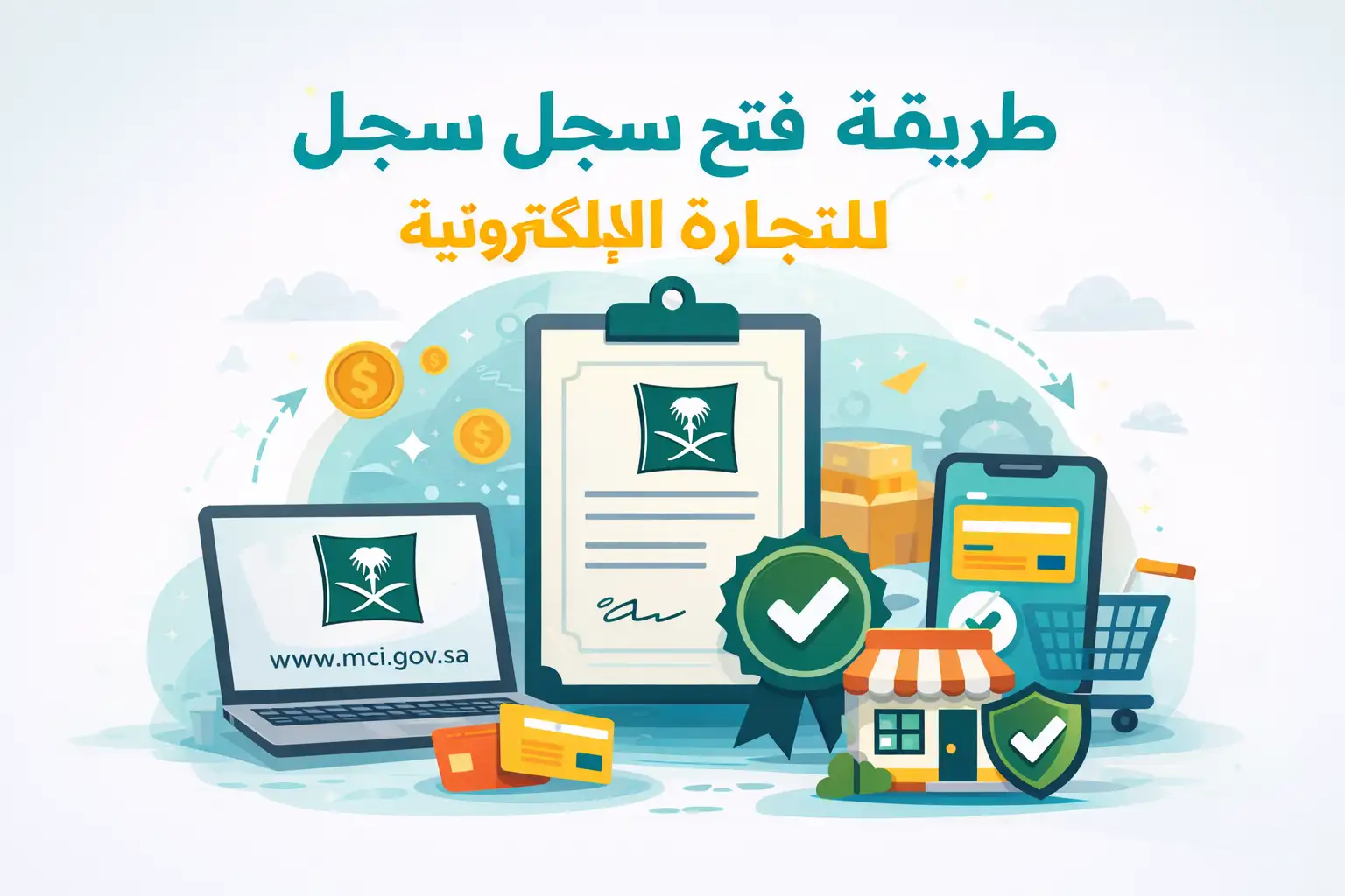 طريقة فتح سجل تجاري للتجارة الالكترونية